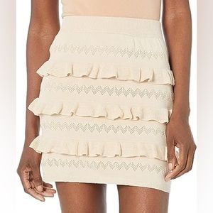 KENDALL + KYLIE Women's Eyelet Ruffle Skirt